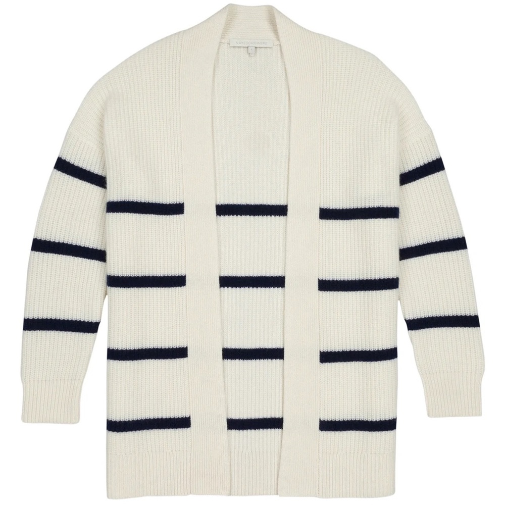 Cove striped fisherman Cashmere cardigan